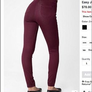 American Apparel Easy Jean